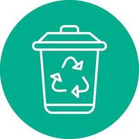 diseño de icono de vector de papelera de reciclaje