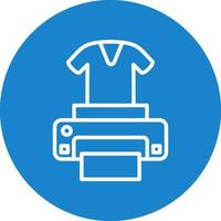 Dtg printer Vector Icon Design