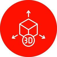 diseño de icono de vector de modelo 3d