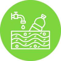 diseño de icono de vector de contaminación de agua