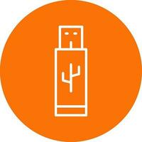 Pendrive Vector Icon Design