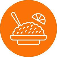 American fried rice Vector Icon Design