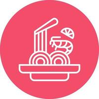 Pad thai Vector Icon Design