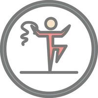 Rythmic gymnastics Vector Icon Design