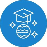 Graduation hat Vector Icon Design