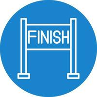 Finish line Vector Icon Design