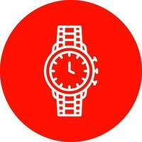 diseño de icono de vector de reloj de pulsera