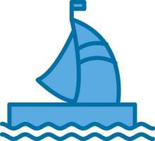 Houseboat Vector Icon Design