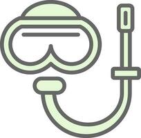 Snorkel gear Vector Icon Design