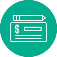 Cheque Vector Icon Design