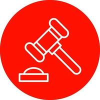 Gavel Vector Icon Design