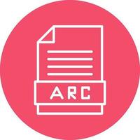 Arc Vector Icon Design