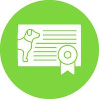 diseño de icono de vector de certificado