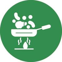 Stir fry Vector Icon Design