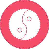 Yin yang Vector Icon Design