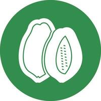 Papaya Vector Icon Design