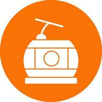 Cable car Vector Icon Design