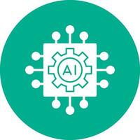 Artificial intelligence Vector Icon Design