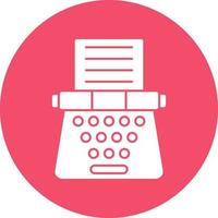 Typewriter Vector Icon Design