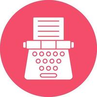 Typewriter Vector Icon Design