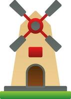 Windmill Vector Icon Design