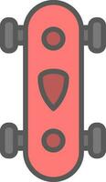 Longboard Vector Icon Design