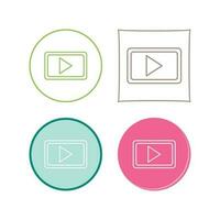 Unique Video Communication Vector Icon