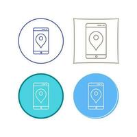 Unique GPS Service Vector Icon