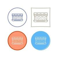 Unique Cream Cake Vector Icon