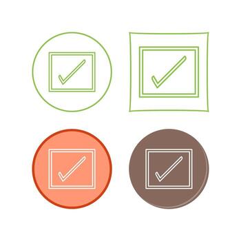 icono de vector de casilla de verificación