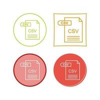 CSV Vector Icon