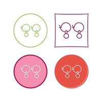 Earrings Vector Icon