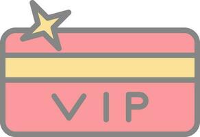 Vip card Vector Icon Design