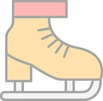 Ice skate Vector Icon Design