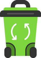 Recycle Bin Vector Icon Design