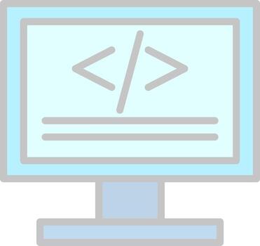 codificación vector icono diseño