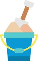 Sand bucket Vector Icon Design