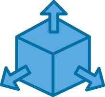 diseño de icono de vector de cubo