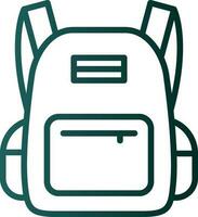 School bag Vector Icon Design