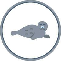 Seal Vector Icon Design