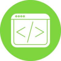 Web coding Vector Icon Design