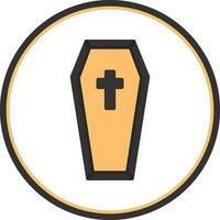 Coffin Vector Icon Design