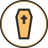 Coffin Vector Icon Design