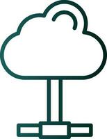 Cloud computing Vector Icon Design