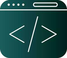 Web coding Vector Icon Design