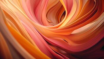 Vibrant colors flow in abstract wave pattern generated by AI photo