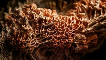vistoso cnidario coral con veneno lleno tentáculos generado por ai foto
