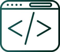 Web coding Vector Icon Design