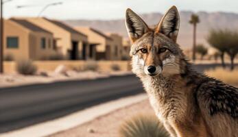 africano salvaje perro descansa atentamente exploración alrededores generado por ai foto