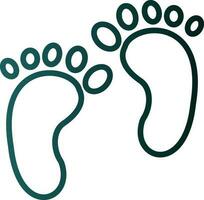 Footprint Vector Icon Design